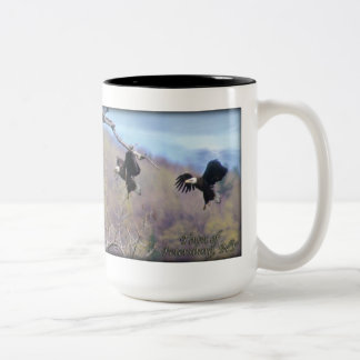 Taza Bicolor Aterrizaje de Eagle calvo