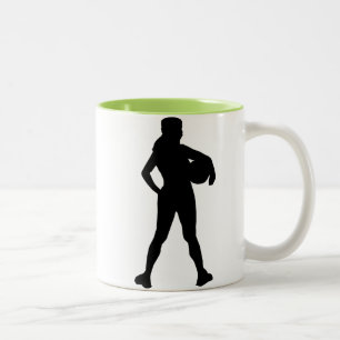 Taza Bicolor Atleta del chica; Guay