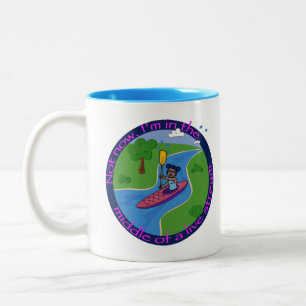 Taza Bicolor Atracción en directo de kayak stream