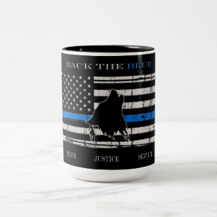 Taza Bicolor Atrás el azul