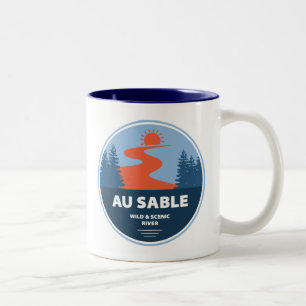 Taza Bicolor Au Sable Wild And Scenic River