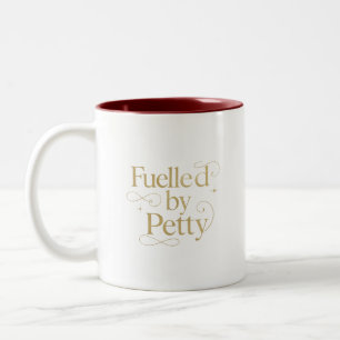 Taza Bicolor Audaz tazón de café de doble cara para los amantes