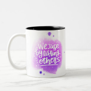Taza Bicolor Aumentamos Levantando A Otros
