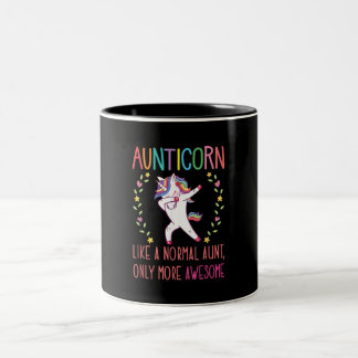 Taza Bicolor aunticorn como una tía normal sólo más impresionan