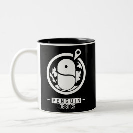 Taza Bicolor Auriculares con micrófono Pinguin