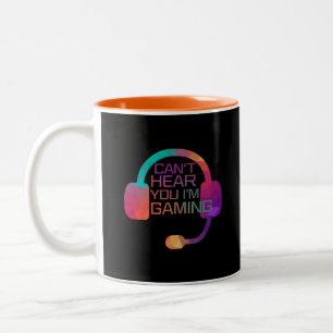 Taza Bicolor Auriculares para jugadores