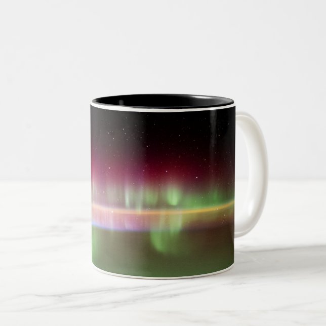 Taza Bicolor Aurora Australis - Estación Espacial Internacional (Anverso derecho)