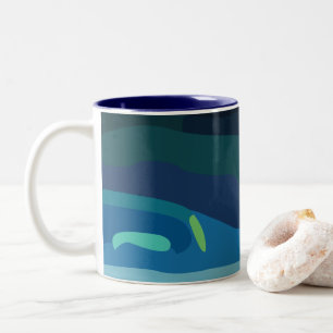 Taza Bicolor Aurora Boreal Luces del Norte