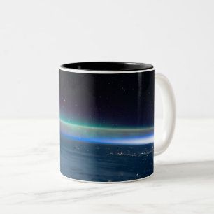 Taza Bicolor Aurora interseccionó con el resplandor aéreo de la
