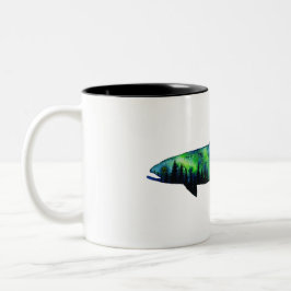 Taza Bicolor Aurora Trout; Mug