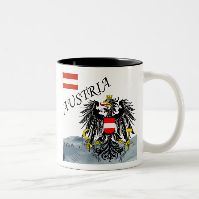 Taza Bicolor Austria - Osterreich (Derecha)