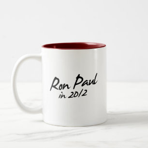 Taza Bicolor Autógrafo de RON PAUL 2012