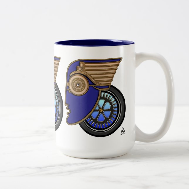 Taza Bicolor Autopista Art Deco (Derecha)