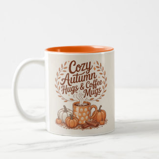 Taza Bicolor Autumn Pumpkin Spice Aesthetic Coffee Lovers Gift