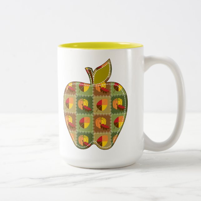 Taza Bicolor Autumn Quilt Mug (Derecha)