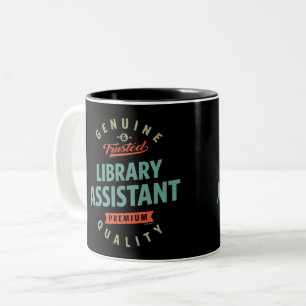 Taza Bicolor Auxiliar de biblioteca