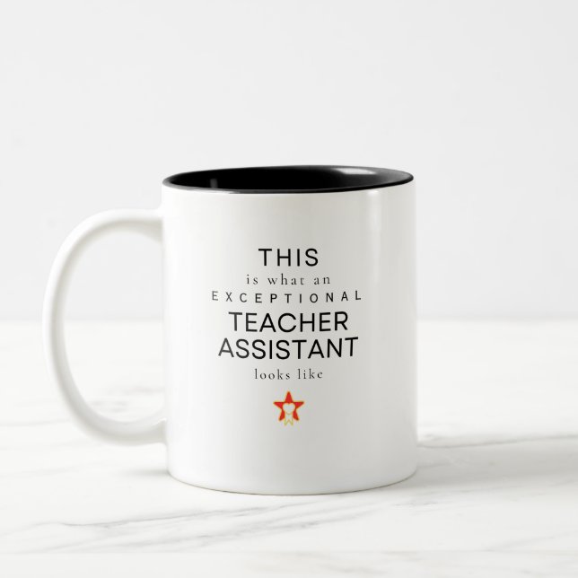 Taza Bicolor Auxiliar docente (Izquierda)