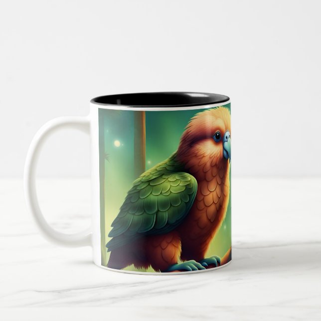 Taza Bicolor Ave Cute Kakapo (Izquierda)