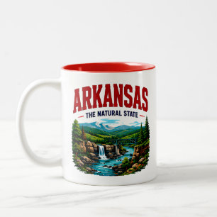 Taza Bicolor Aventura de belleza natural de Arkansas
