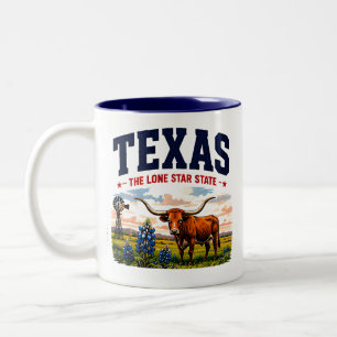 Taza Bicolor Aventura de la Estrella Solitaria de Texas