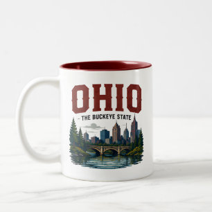 Taza Bicolor Aventura de las ciudades del río Ohio