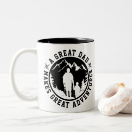 Taza Bicolor Aventura de padre e hijo | Día del Padre | Blanco