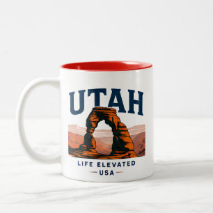 Taza Bicolor Aventura del Cañón Rojo de Utah