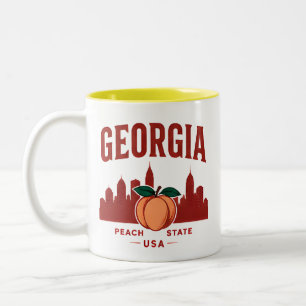 Taza Bicolor Aventura del estado del melocotón de Georgia