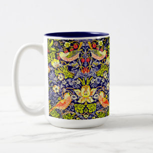 Taza Bicolor Aves del ladrón de fresas William Morris