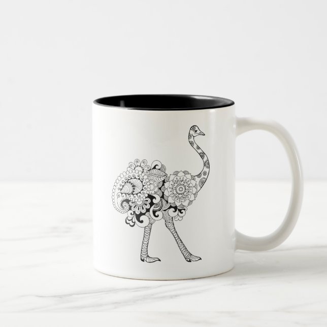 Taza Bicolor Avestruz inspirada (Derecha)