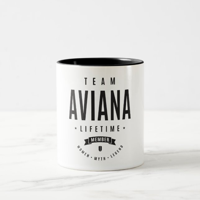 Taza Bicolor Aviana Nombre Personalizado (Centro)