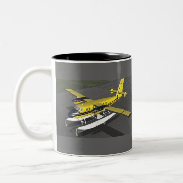 Taza Bicolor Avión de mar (Izquierda)