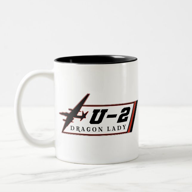 Taza Bicolor Avión espía U2 Dragon Lady (Izquierda)