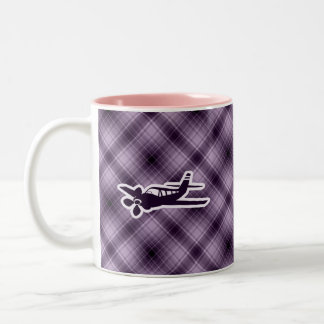 Taza Bicolor Avión púrpura