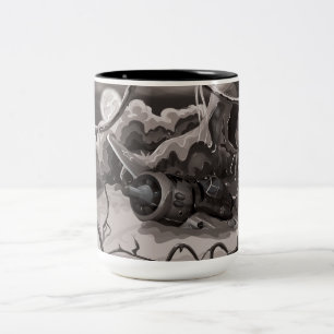 Taza Bicolor Aviones de combate de la Segunda Guerra Mundial es