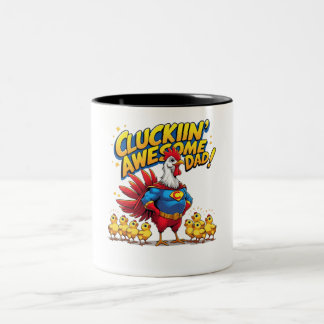 Taza Bicolor Awesome Dad - Gracioso