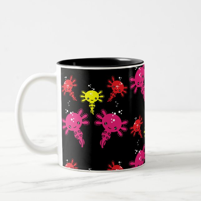 Taza Bicolor Axaotl Salamander Kids Gift (Izquierda)