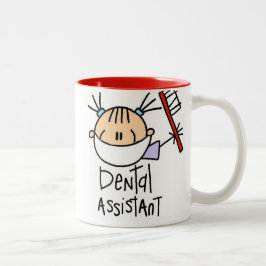 Taza Bicolor Ayudante de dentista