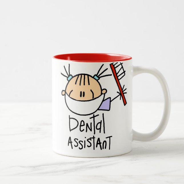 Taza Bicolor Ayudante de dentista (Derecha)