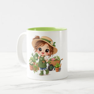 Taza Bicolor Ayudante de jardín soleado