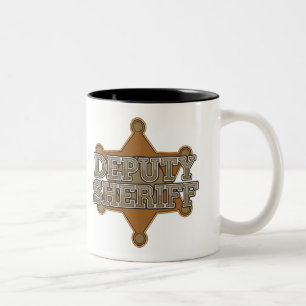 Taza Bicolor Ayudante del sheriff