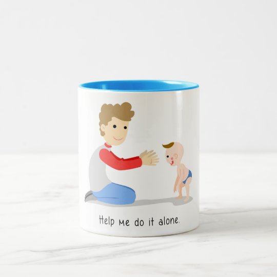Taza Bicolor Ayúdeme a hacerlo solamente