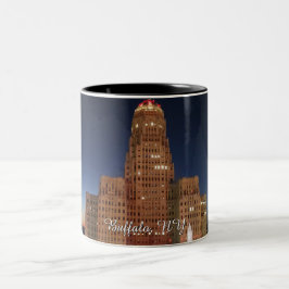 Taza Bicolor Ayuntamiento por la Noche