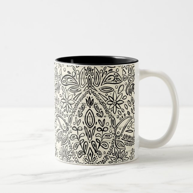 Taza Bicolor aziza mono (Derecha)