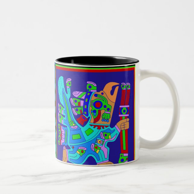 Taza Bicolor Aztec Eagle Warrior God (Derecha)