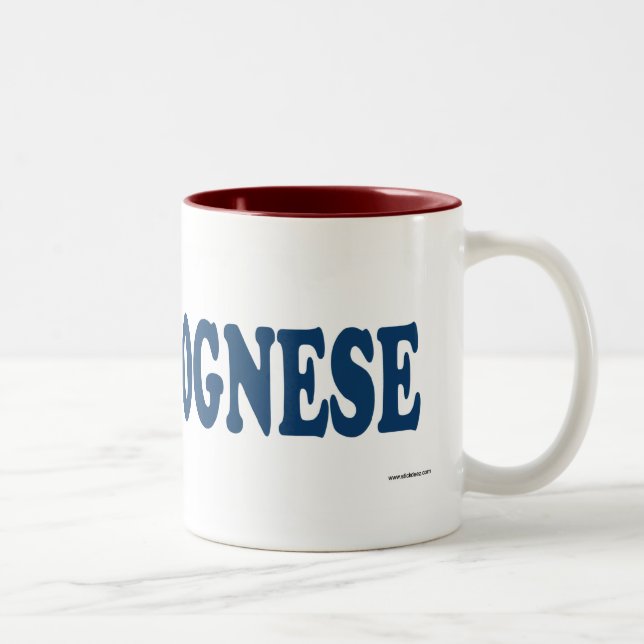 Taza Bicolor Azul boloñés (Derecha)