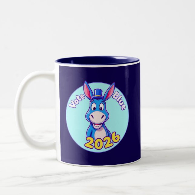 Taza Bicolor azul en 2026 (Izquierda)