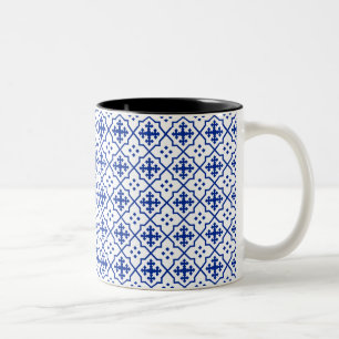 Taza Bicolor Azul marroquí
