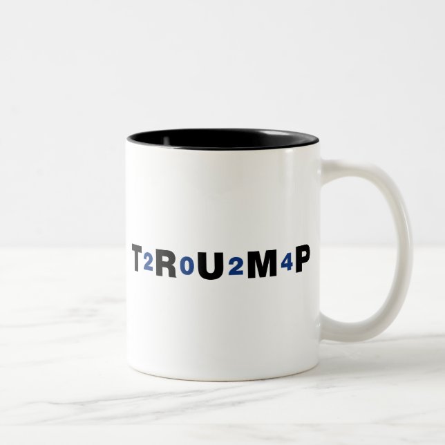Taza Bicolor Azul Trump 2024 (Derecha)