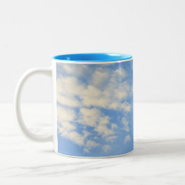 Taza Bicolor Azul y blanco